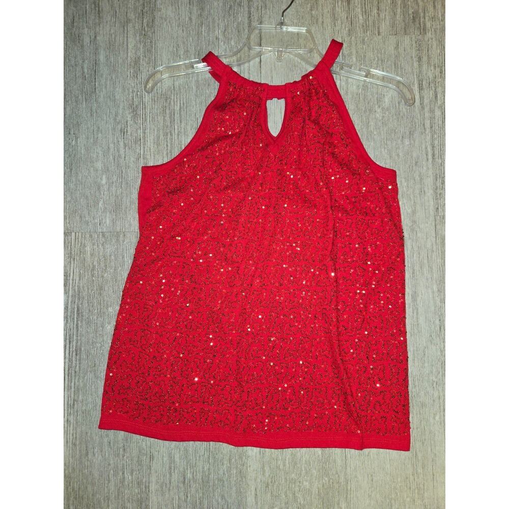 Sleeveless sequin party top